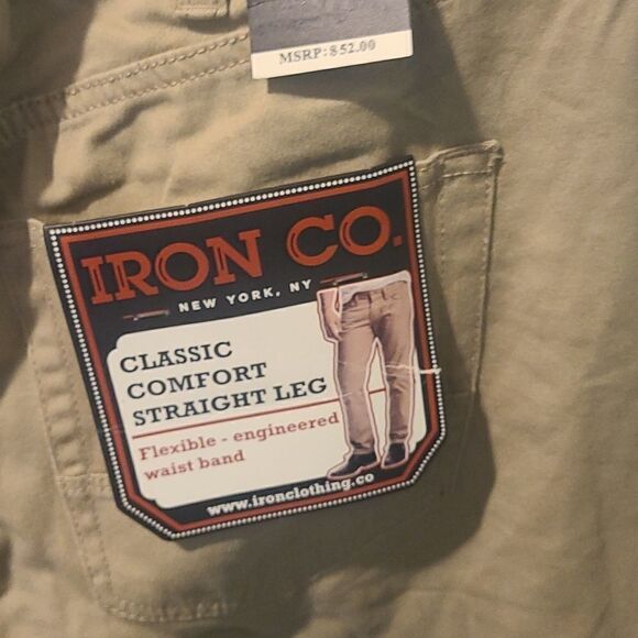 38/32 Men's Tan Iron Co. Comfort Fit Jean NWT - Picture 12 of 13